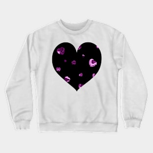 Chaotic Hearts, Dapple Series - Purple Crewneck Sweatshirt